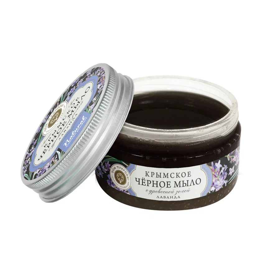КРЫМСКОЕ ЧЕРНОЕ МЫЛО ЛАВАНДА